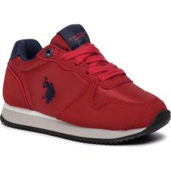 Sneakersy U.S. POLO ASSN. - Shire1 NOBIK4127S9/NS1 Red/Dkbl. Czerwone trampki chłopięce U.S. Polo Assn., bez wzorów, ze skóry ekologicznej, na sznurówki. Za 249,00 zł.
