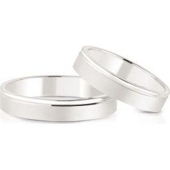 Piękne Obrączki - zestaw Białe Złoto - Grawer GRATIS - złoto białe 585. Białe obrączki damskie W.KRUK, złote. Za 1090,00 zł.