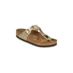 Japonki Birkenstock GIZEH. Żółte klapki damskie Birkenstock, bez wzorów, bez obcasa. W wyprzedaży za 263,20 zł.