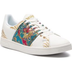 Sneakersy DESIGUAL - Shoes Cosmic Exotic Tropical 19SSKP11 1000. Białe półbuty damskie Desigual, ze skóry ekologicznej. W wyprzedaży za 239,00 zł.