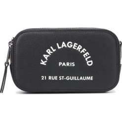Karl Lagerfeld Cross body bag Czarny. Czarne torebki klasyczne damskie KARL LAGERFELD, w paski, ze skóry, bez dodatków. Za 988,95 zł.