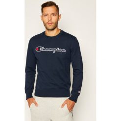 Bluza Champion Script Logo 214188. Niebieskie bluzy męskie Champion, xl, bez wzorów, z bawełny, bez kołnierzyka, bez rękawów, bez kaptura. Za 269,00 zł.