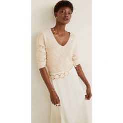 Mango - Sweter Planet. Swetry damskie Mango, s, bez wzorów, z bawełny, z krótkim rękawem, krótkie, bez kaptura. Za 119,90 zł.