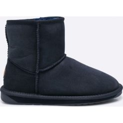 Emu Australia - Botki Stinger Mini. Czarne botki damskie na obcasie EMU Australia, z materiału, na wysokim obcasie. Za 699,90 zł.