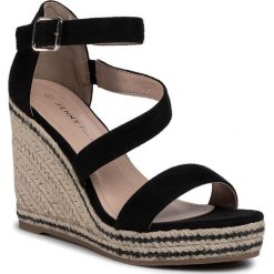 Espadryle JENNY FAIRY - WF19121-3 Black. Czarne espadryle damskie Jenny Fairy, bez wzorów, ze skóry ekologicznej, bez obcasa, na obcasie. Za 99,99 zł.