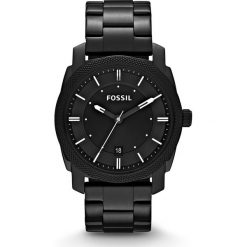 Zegarek FOSSIL - Machine FS4775 Black/Black. Czarne zegarki męskie Fossil, ze stali. W wyprzedaży za 409,00 zł.