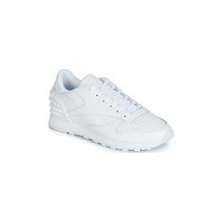 Buty Reebok Classic CL LTHR. Białe trampki i tenisówki damskie Reebok Classic, bez wzorów, bez zapięcia. Za 342,30 zł.