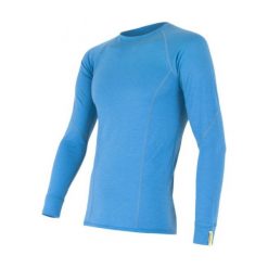 Sensor Koszulka Termoaktywna Z Długim Rąkawem Merino Wool Active M Blue S. Niebieskie koszulki męskie Sensor, s, bez wzorów, z wełny, z długim rękawem. W wyprzedaży za 179,00 zł.