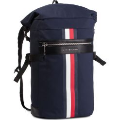 Plecak TOMMY HILFIGER - Elevated Roll Backpack Stripe AM0AM04423 413. Niebieskie torby męskie skórzane TOMMY HILFIGER, bez wzorów, z materiału. Za 699,00 zł.