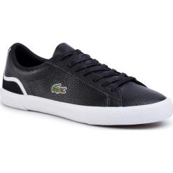 Sneakersy LACOSTE - Lerond 120 7 Cma 7-39CMA0064312 Blk/Wht. Czarne sneakersy męskie Lacoste, na co dzień, bez wzorów, z zamszu, bez zapięcia. W wyprzedaży za 299,00 zł.