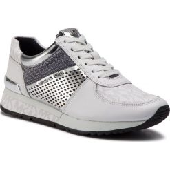 Sneakersy MICHAEL MICHAEL KORS - 43R9ALFS4L Wht/Silver. Białe półbuty damskie marki MICHAEL Michael Kors, ze skóry ekologicznej. Za 779,00 zł.