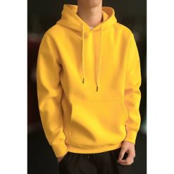 Bluza męska MARIANO YELLOW. Żółte bluzy męskie IVET, m, bez wzorów, z kapturem, bez rękawów, z kapturem. W wyprzedaży za 79,00 zł.