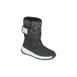 Śniegowce Dziecko Kangaroos K-FLUFF RTX. Czarne kozaki dziewczęce KangaROOS, bez wzorów, bez obcasa. Za 239,00 zł.