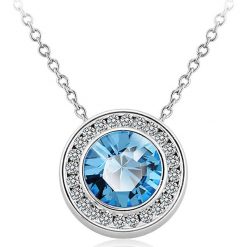 Naszyjnik z kryształkami Swarovski - dł. 42 cm. Szare naszyjniki damskie Metropolitan, Smithfield, Crystal Deluxe & Co., z kryształem. W wyprzedaży za 34,95 zł.
