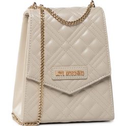 Torebka LOVE MOSCHINO - JC4246PP0AKA0110 Avorio. Brązowe torebki klasyczne damskie Love Moschino, bez wzorów, ze skóry ekologicznej, wizytowe, bez dodatków. Za 489,00 zł.