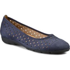 Baleriny GABOR - 24.169.16 Night Blue. Niebieskie baleriny damskie marki Gabor, z materiału, na płaskiej podeszwie. W wyprzedaży za 269,00 zł.