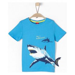 S.Oliver T-Shirt Chłopięcy 92-98, Niebieski. Niebieskie t-shirty chłopięce marki S.Oliver, z bawełny. Za 59,00 zł.