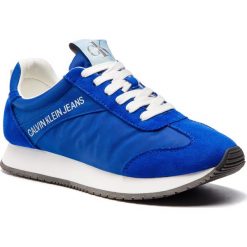 Sneakersy CALVIN KLEIN JEANS - Jill R8069 Nautical Blue. Niebieskie półbuty damskie Calvin Klein Jeans, z jeansu. W wyprzedaży za 319,00 zł.