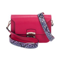Torebki klasyczne damskie: Skórzana torebka w kolorze fuksji – (S)26 x (W)15 x (G)8 cm