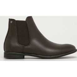 Jack & Jones - Sztyblety. Pomarańczowe sztyblety męskie Jack & Jones, z gumy, z okrągłym noskiem, bez zapięcia. Za 259,90 zł.