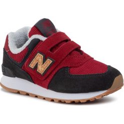 Sneakersy NEW BALANCE - YV574KWS Czerwony. Czerwone trampki chłopięce New Balance, bez wzorów, z zamszu, na rzepy. Za 249,00 zł.