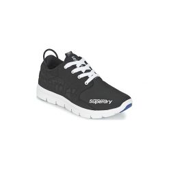 Buty Superdry SUPERDRY SCUBA RUNNER. Czarne trampki męskie Superdry, bez wzorów, z neoprenu, bez zapięcia. Za 244,30 zł.