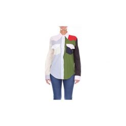 Koszule Calvin Klein Jeans 82WWTB51C243A. Szare koszule damskie Calvin Klein Jeans, bez wzorów, z jeansu, bez kołnierzyka, bez rękawów. Za 1113,94 zł.
