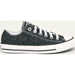 Converse - Tenisówki. Czarne trampki i tenisówki damskie Converse, bez wzorów, z gumy, na sznurówki. W wyprzedaży za 199,90 zł.