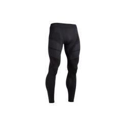 Legginsy termoaktywne Keepdry 500 czarne. Czarne getry męskie termoaktywne KIPSTA, xl, bez wzorów, z elastanu, do piłki nożnej. Za 59,99 zł.