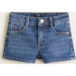 Mango Kids - Szorty dziecięce Isabel 110-164 cm. Spodenki dziewczęce Mango Kids, z aplikacjami, z elastanu, casualowe. W wyprzedaży za 45,90 zł.
