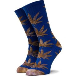 Skarpety Wysokie Unisex HUF - Plantlife Tiedye Leaves Sock SK00433 r.OS Olympian Blue. Niebieskie skarpetki damskie HUF, bez wzorów, z bawełny. Za 79,00 zł.