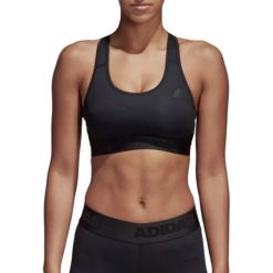 Adidas Drst Alphaskin Sport Pd Bra CD9718. Czarne biustonosze sportowe damskie Adidas, xl, bez wzorów, z elastanu. W wyprzedaży za 119,99 zł.