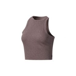 Topy na ramiączkach / T-shirty bez rękawów Reebok Sport Koszulka Training Essentials Rib Crop. Fioletowe topy damskie marki Reebok Sport, s. Za 99,95 zł.