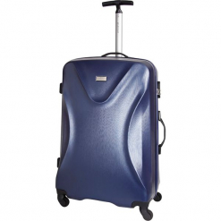 Walizka w kolorze granatowym - 32 l. Niebieskie walizki Platinium, z materiału. W wyprzedaży za 219,95 zł.