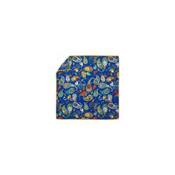 Jedwabna poszetka w paisley E224. Niebieskie poszetki męskie Adam Collection - Krawaty i dodatki, bez wzorów, z jedwabiu, casualowe. Za 61,19 zł.
