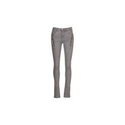 Boyfriendy damskie: Jeansy straight leg Cream BIBIANA TWILL
