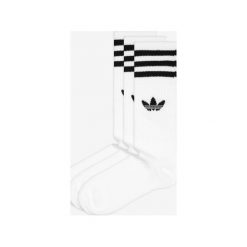 Adidas Originals Solid Crew 3-pack Skarpetki Biały. Białe skarpetki męskie adidas Originals, bez wzorów, z elastanu. Za 59,95 zł.