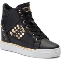 Sneakersy GUESS - Feelixi FL7FLX ELE12 BLACK. Czarne półbuty damskie Guess, ze skóry ekologicznej. Za 649,00 zł.