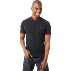 Koszulka polo w kolorze czarnym. Czarne koszulki męskie Jimmy Sanders, xl, z haftami, bez rękawów. W wyprzedaży za 79,95 zł.