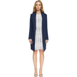 ALEXIS Blezer płaszcz na jeden guzik - granatowy. Niebieskie płaszcze damskie Stylove, s, bez wzorów, z elastanu, eleganckie, długie. W wyprzedaży za 94,50 zł.