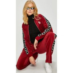Kappa - Bluza. Szare bluzy z kieszeniami damskie marki Kappa, l, z bawełny, bez kaptura. W wyprzedaży za 219,90 zł.