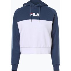 FILA - Damska bluza nierozpinana – Landers, niebieski. Niebieskie bluzy damskie Fila, s, bez wzorów, z krótkim rękawem, krótkie, bez kaptura. Za 279,95 zł.