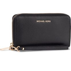 Duży Portfel Damski MICHAEL MICHAEL KORS - Jet Set 34F9GTVE9L Black. Czarne portfele damskie MICHAEL Michael Kors, bez wzorów, ze skóry. W wyprzedaży za 339,00 zł.