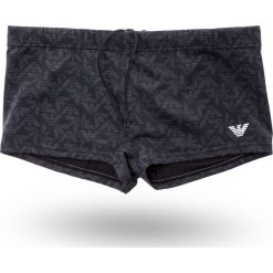 KĄPIELÓWKI Emporio Armani. Czarne kąpielówki męskie m, z nadrukiem, z materiału. Za 269,00 zł.