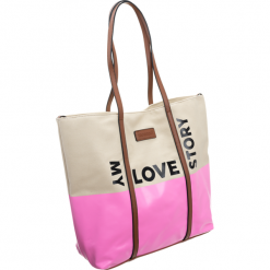 Torebka damska duży shopper bag Monnari 1740 róż - różowy. Różowe torby damskie na zakupy Monnari, bez wzorów, ze skóry ekologicznej, bez dodatków. Za 139,99 zł.