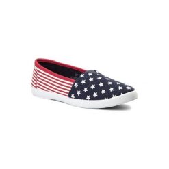 NYLON RED WS17229-4. Niebieskie trampki i tenisówki damskie Nylon Red, bez wzorów, z nylonu, bez zapięcia. Za 39,99 zł.