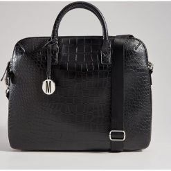 Torba na laptopa ze skóry ekologicznej - Czarny. Czarne torby na laptopa Mohito, bez wzorów, ze skóry ekologicznej. Za 119,99 zł.