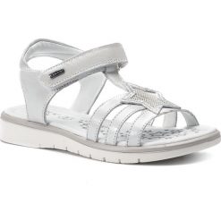 Sandały LASOCKI KIDS - CI12-TRES-10 White. Szare sandały dziewczęce Lasocki Kids, ze skóry ekologicznej, bez zapięcia. Za 99,99 zł.