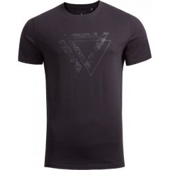 T-shirt męski TSM608 - głęboka czerń - Outhorn. Czarne koszulki męskie Outhorn, m, bez wzorów, bez kołnierzyka, bez rękawów. Za 39,99 zł.