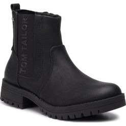 Trapery TOM TAILOR - 7991009 Black. Czarne trapery damskie Tom Tailor, ze skóry ekologicznej, klasyczne, bez obcasa, bez zapięcia. Za 259,00 zł.